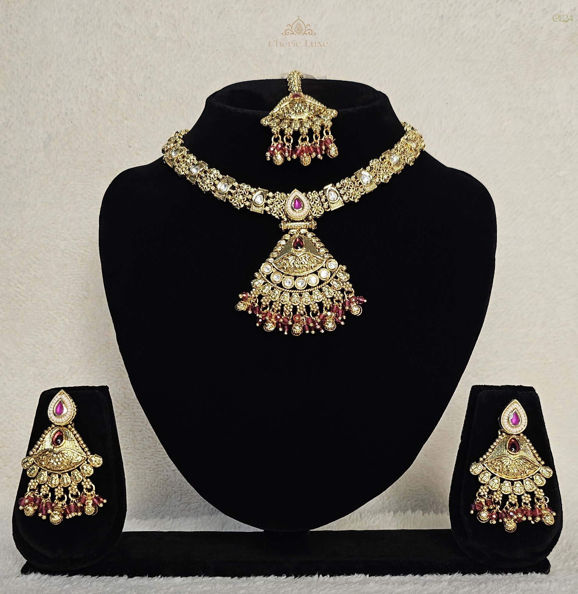 Heritage Antique Necklace & Maagtikka Set