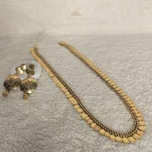 Traditional Gold-Plated Kasumalai Haram Set