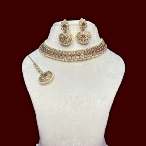 Heritage Ruby Kundan Choker Set