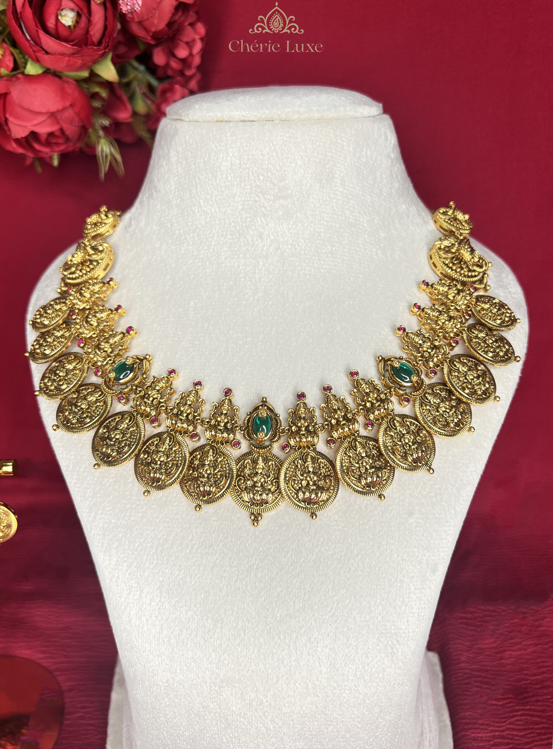 Divya Lakshmi Antique Kasumala Set - Image 2