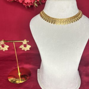 Kalyani Mini Manga Motif Temple Choker Set