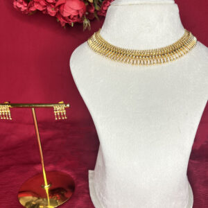 Tarini Solid Fringe Minimalist Design Choker Set